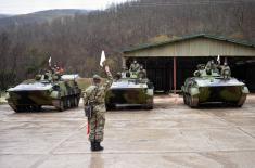 Training on Infantry Fighting Vehicles M-80A 