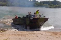 Soldiers serving in Engineer Corps undergo river training