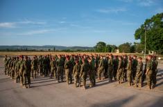 Routine night parachute training