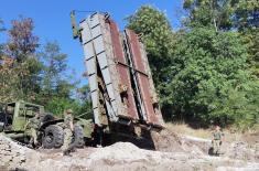 Serbian Armed Forces install temporary bridge on top of Hisar Hill