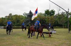 Guard Cavalry Platoon undergoes training in giving military honours