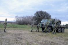 Obuka vojnika na višecevnim lanserima raketa