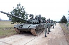 Tank units undergo regular training