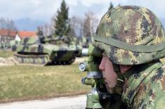 Training with self-propelled artillery systems