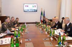 Chief of Serbian Armed Forces General Staff pays visit to Italian Republic