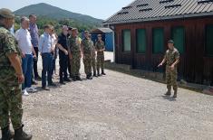 Обилазак јединица Војске Србије у Копненој зони безбедности