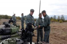 Tank crews training