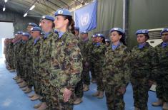 Redovna zamena jedinice Vojske Srbije u mirovnoj operaciji