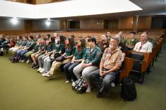 Scouts from Pančevo visit Military Academy