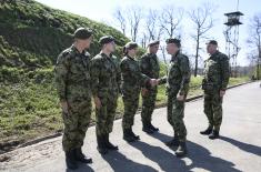 Oбилазак јединице 608. логистичке базе