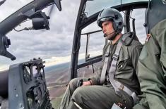 Cadets’ flight training with combat helicopters