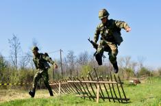 Soldiers performing military service undergo skills assessment