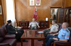 Начелник Генералштаба са епископом војним Доситејом