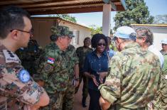 Chief of General Staff visits our peacekeepers in the Central African Republic