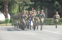 Taking the oath of enlistment