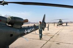 Зимски циклус летачке обуке на вишенаменским хеликоптерима