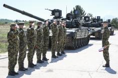 Интензивна обука тенкиста Војске Србије