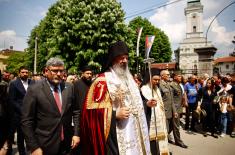 Učešće Vojske Srbije u litijskoj pratnji moštiju Svetog vladike Nikolaja 