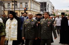 Учешће Војске Србије у литијској пратњи моштију Светог владике Николаја 