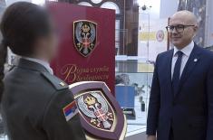 Minister Vučević Visits Military Security Agency