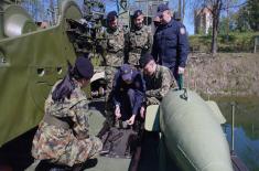 Soldiers serving in River Flotilla units undergo training