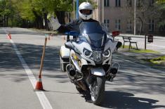 The Guard Conducts Training on Military Police Motorbikes 