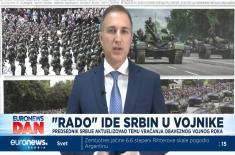 Ministar Stefanović za „Euronews Srbija“: Uskoro predlozi modela za obavezni vojni rok, slede razrada i javna rasprava