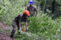 Помоћ Војске Србије грађанима Ивањице