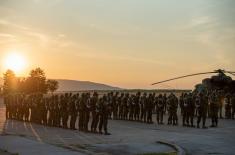 Routine night parachute training