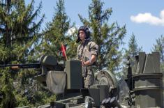 Обука војника генерације март 2022 на тенковима Т-72 МС