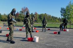 Members of Spanish Armed Forces train at CBRN Centre