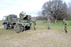 Soldier training with MLRS