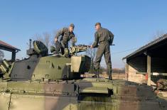 Tank units undergo training