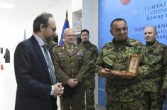 Испраћај припадника Војске Србије у мисију Европске уније у ЦАР