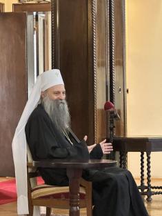 Serbian Patriarch Porfirije receives 12th generation of students pursuing Advanced Security and Defence Studies
