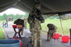 Training of Hungarian soldiers in CBRN Training Centre