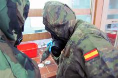 Spanish soldiers attend course at CBRN Training Centre