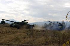 Tank crews training