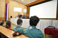 Scouts from Pančevo visit Military Academy