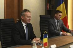 Састанак министра Стефановића са директором румунске Војнообавештајне управе
