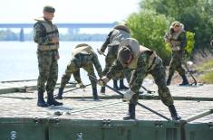 Инжињеријска обука војника и кандидата за подофицире на Сави