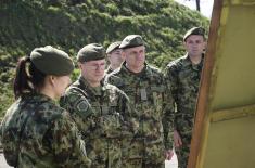 Oбилазак јединице 608. логистичке базе