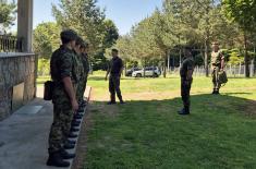 Обилазак јединица Бригаде везе