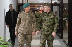 Начелник Генералштаба Војске Србије са командантом Кфора