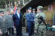 Taking the oath of enlistment