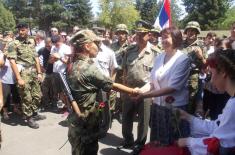 Taking the military oath