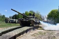 Tank units undergo regular training