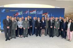 11th Class attending Advanced Security and Defence Studies on study visit to Brussels