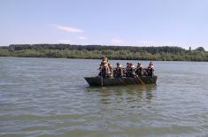 Soldiers serving in Engineer Corps undergo river training