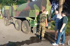 SAF members provide assistance to citizens of Kruševac